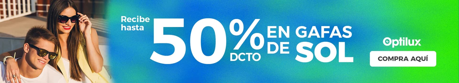 Promoción gafas de sol - Hasta 50% de descuento en Optilux Valledupar